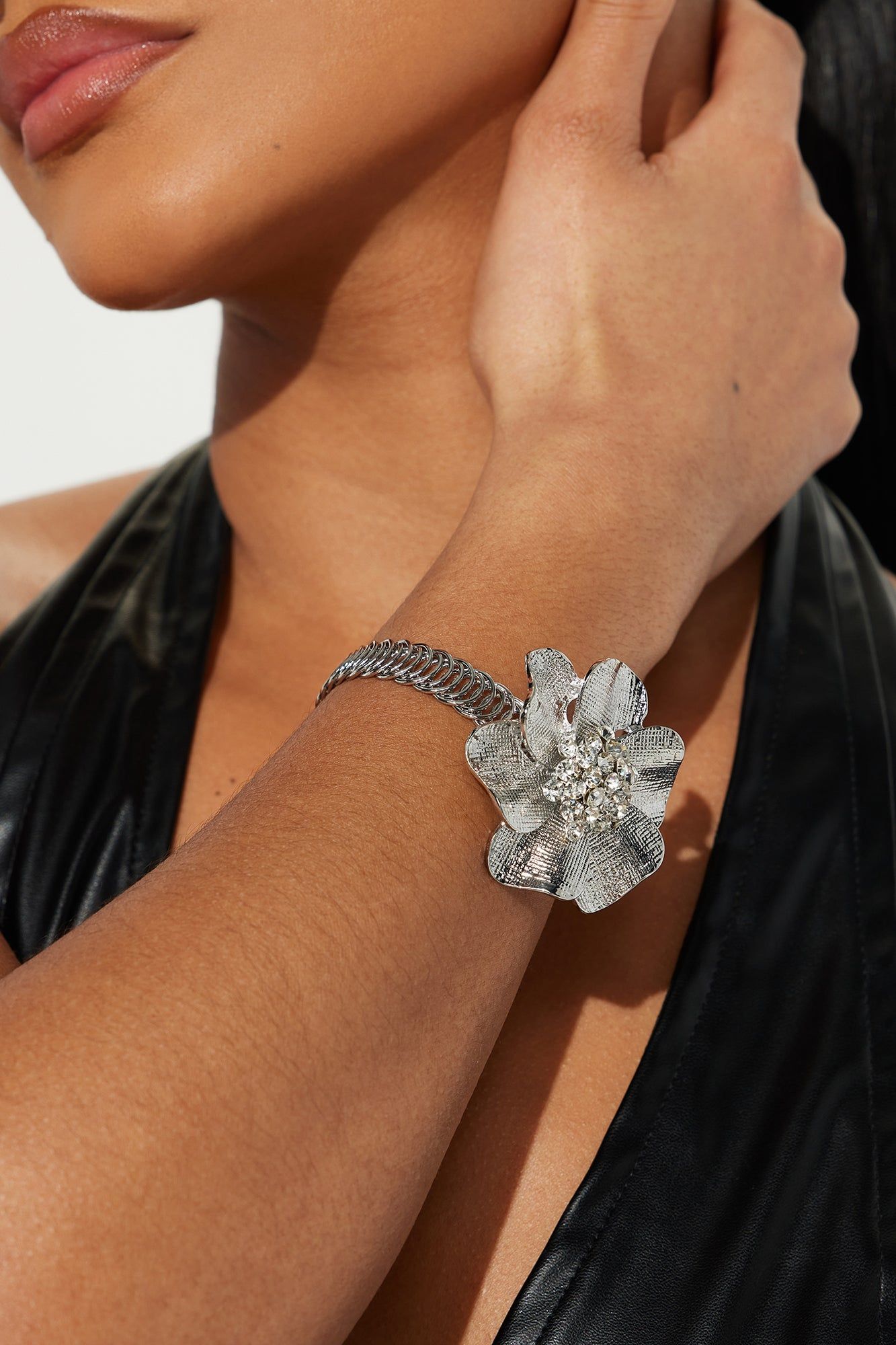 Most Stunning Flower Bracelet - Silver sold by Fashion Nova