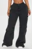 Nessa Washed Wide Leg Cargo Pant - Black sold by Fashion Nova