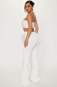 Ferrara Bandage Jumpsuit - White sold by Fashion Nova