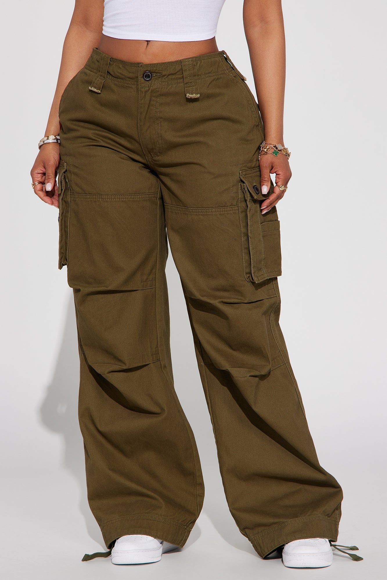 Pull My Strings Cargo Jogger - Olive sold by Fashion Nova product image thumbnail 2