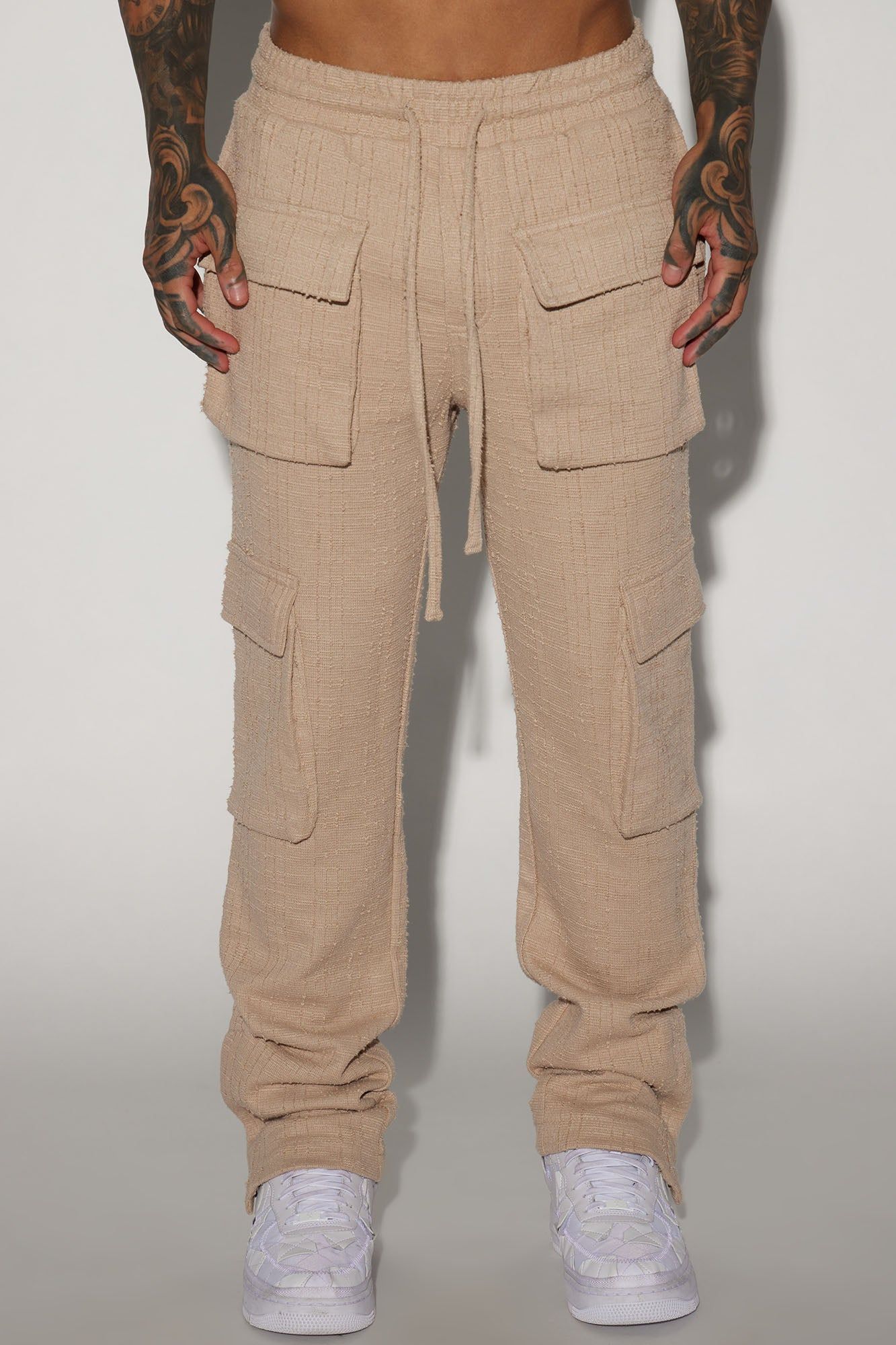 Jordan Textured Snap Cargo Pants - Tan sold by Fashion Nova product image thumbnail 3