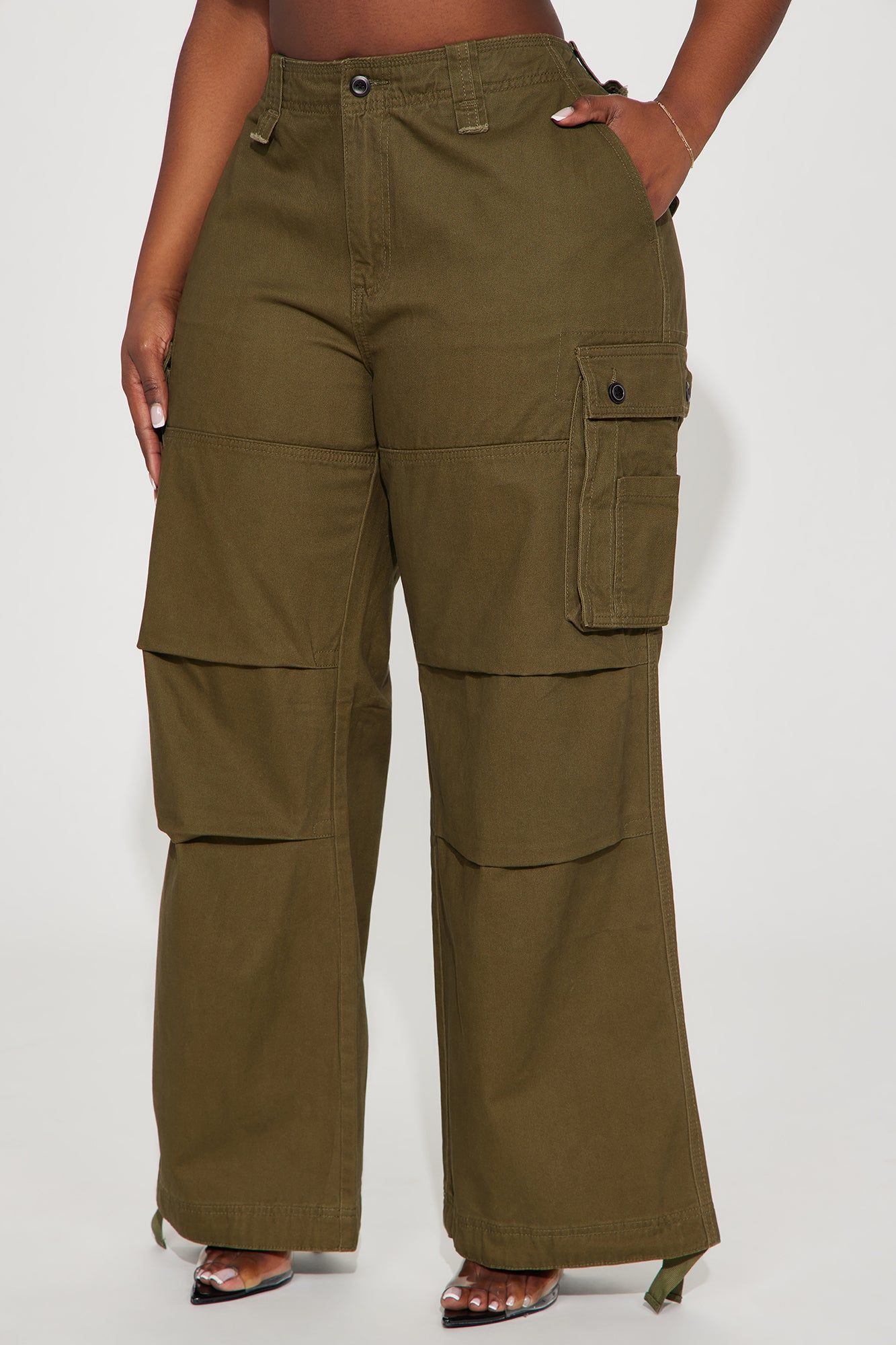 Pull My Strings Cargo Jogger - Olive sold by Fashion Nova product image thumbnail 5