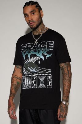 Space Coupe Short Sleeve Tee - Black sold by Fashion Nova