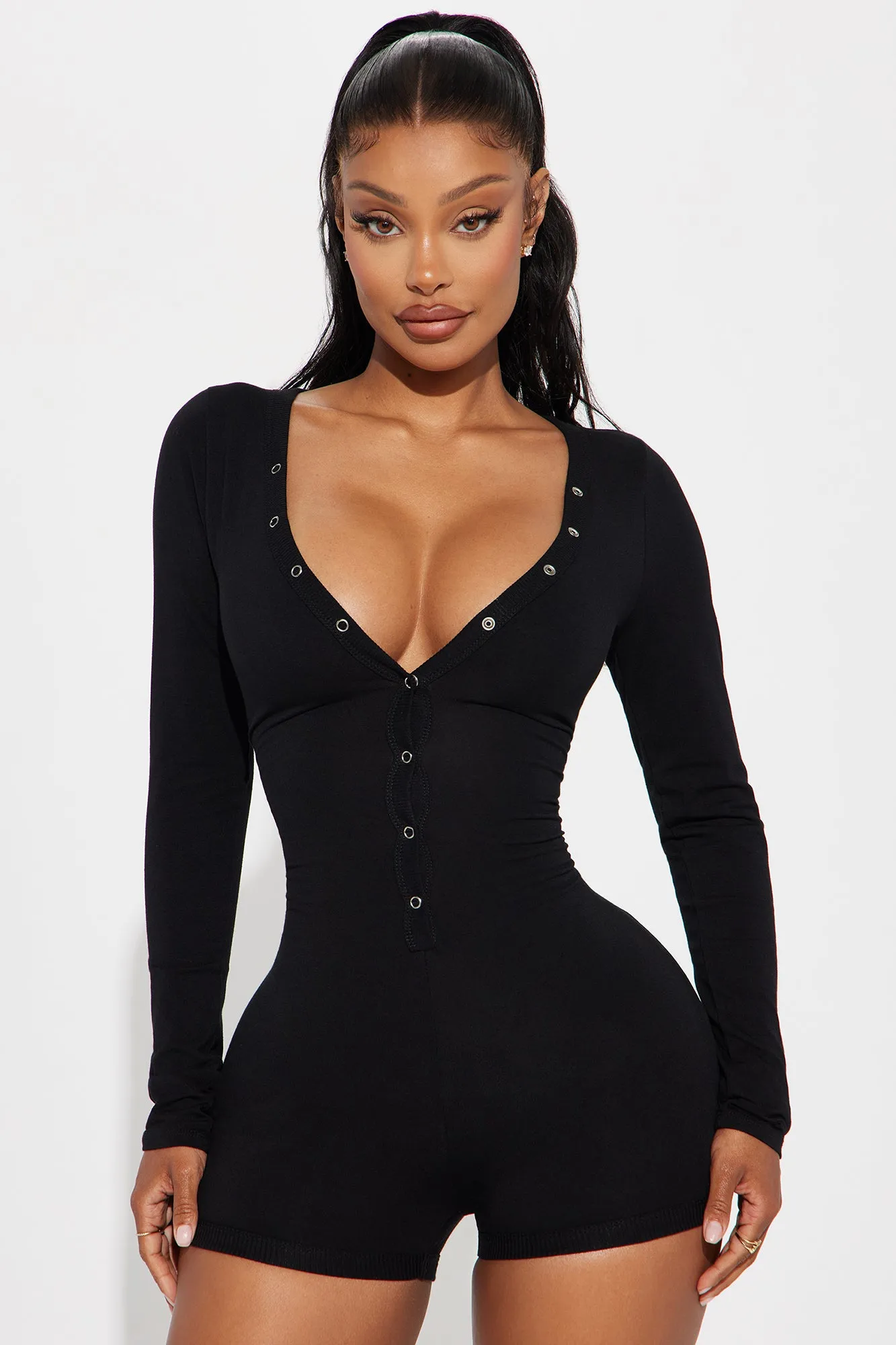 Allison Romper - Black sold by Fashion Nova product image thumbnail 2