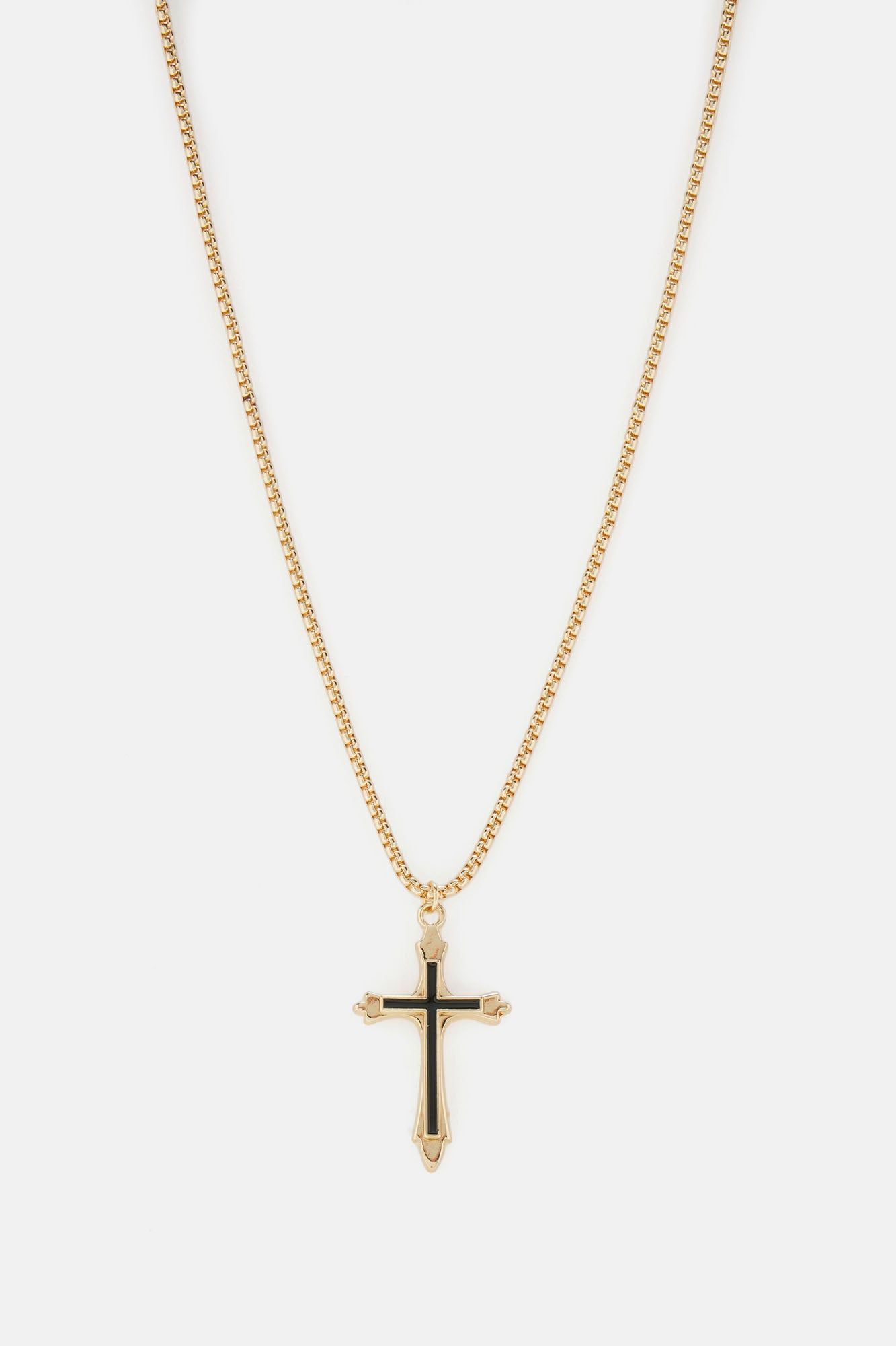 To The Metal Cross Chain Necklace - Gold sold by Fashion Nova product image thumbnail 2