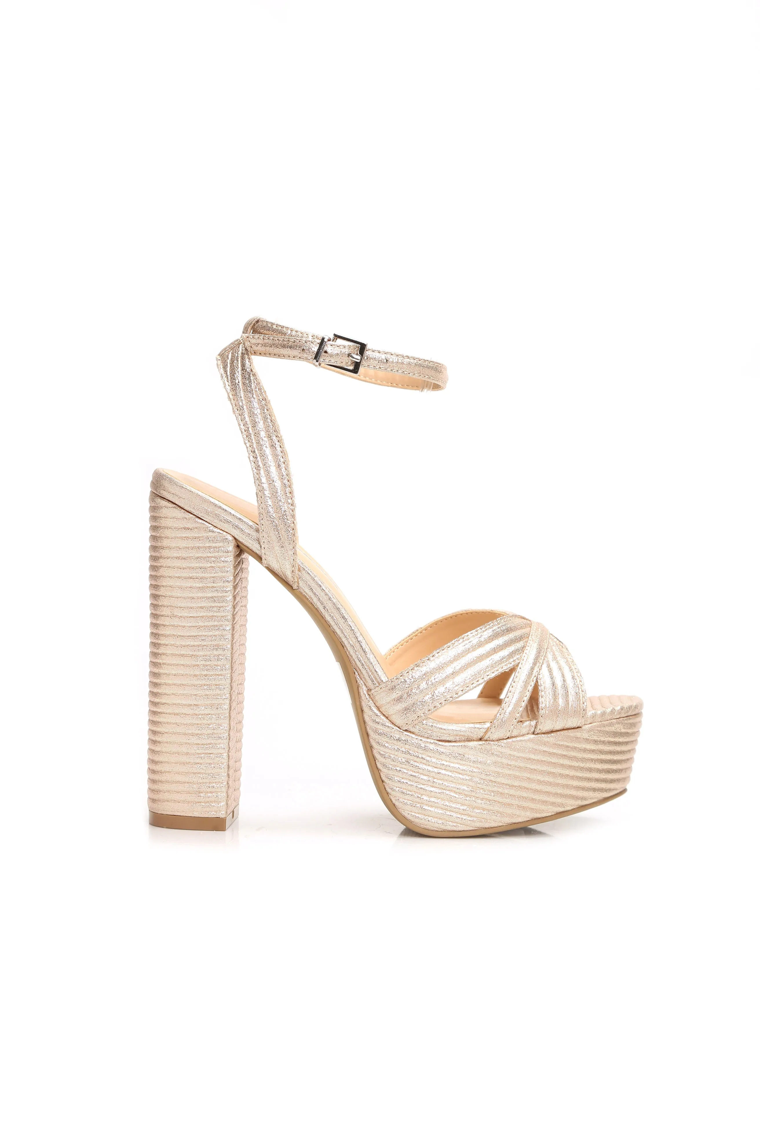 Maria Platform Sandal - Rose Gold sold by Fashion Nova product image thumbnail 2