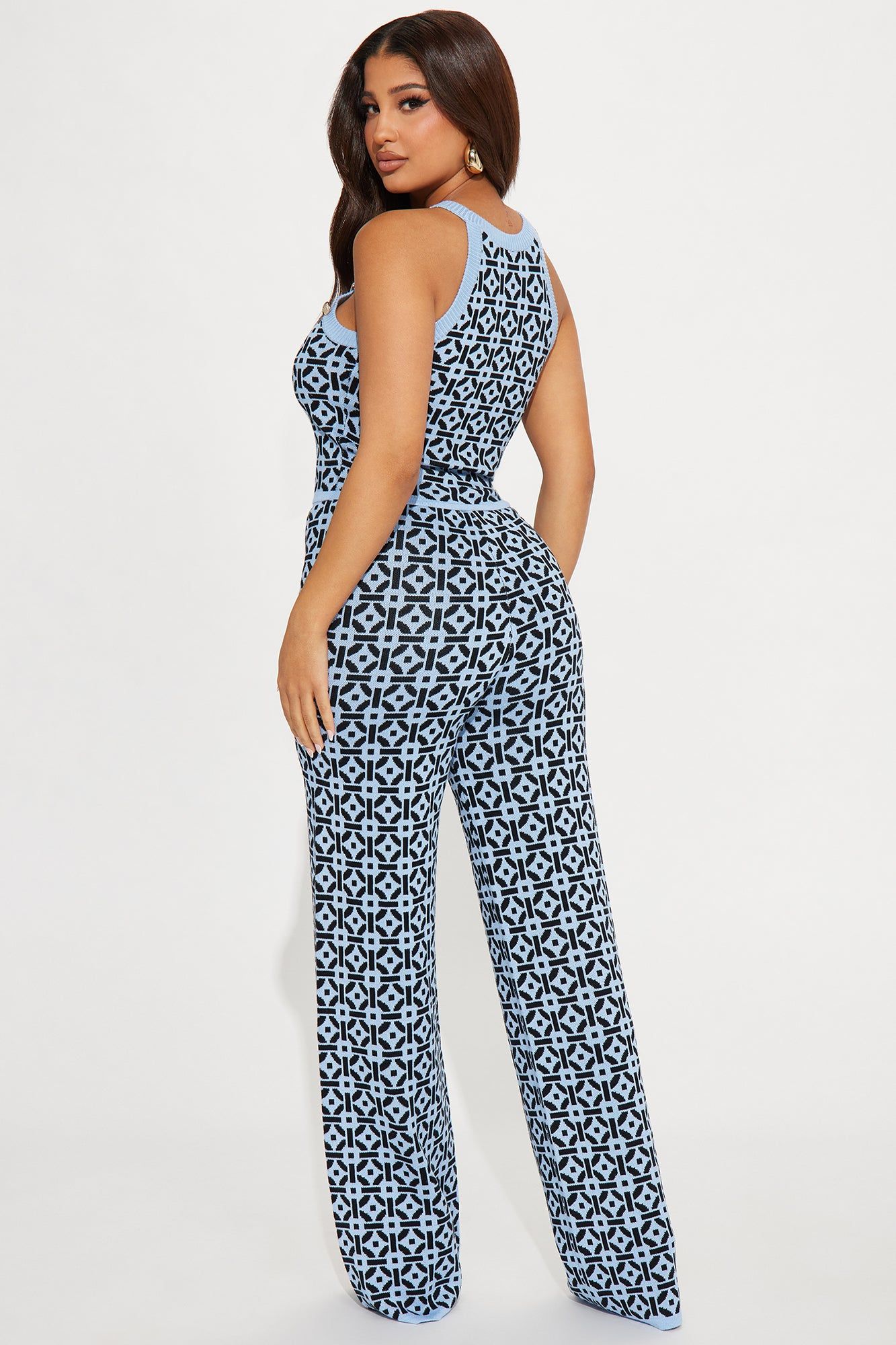 Rayna Sweater Pant Set - Blue/combo sold by Fashion Nova product image thumbnail 3