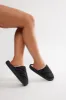 Down To Lounge Slippers - Black sold by Fashion Nova