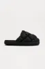 Down To Lounge Slippers - Black sold by Fashion Nova
