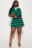 Lindsay Striped Polo Skirt Set - Hunter sold by Fashion Nova