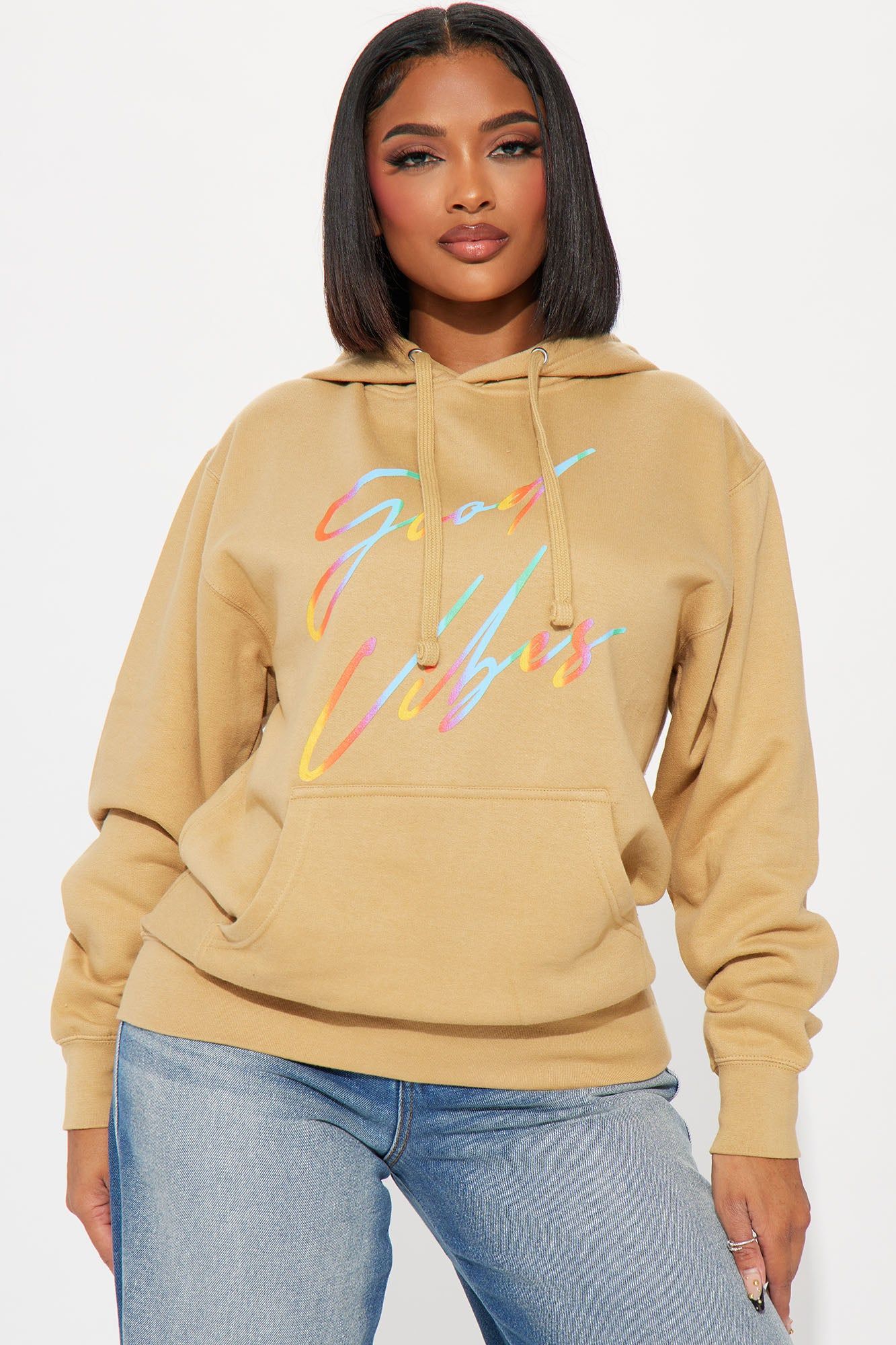 Better Than Ever Hoodie - Taupe sold by Fashion Nova