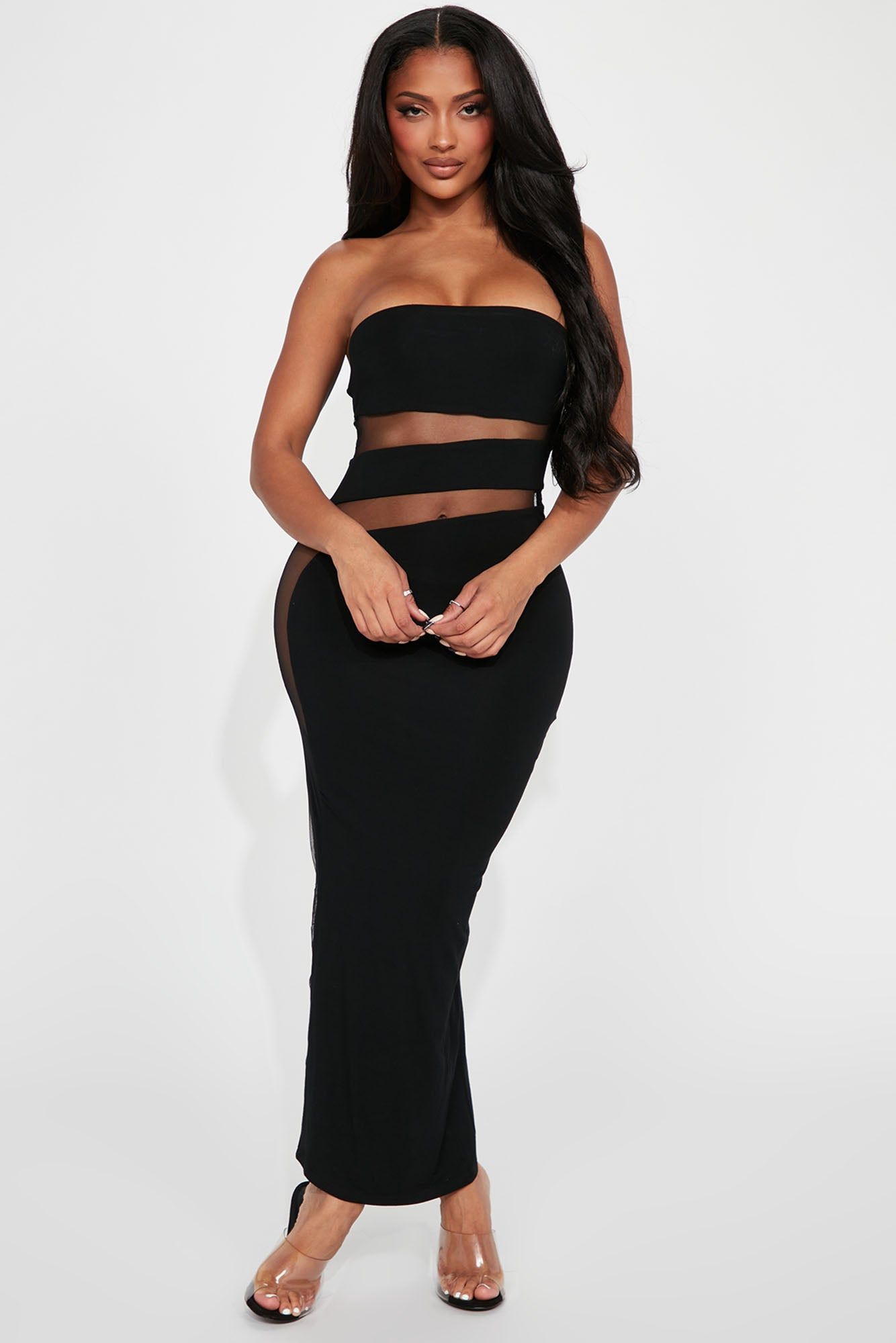 Alaina Maxi Dress - Black sold by Fashion Nova