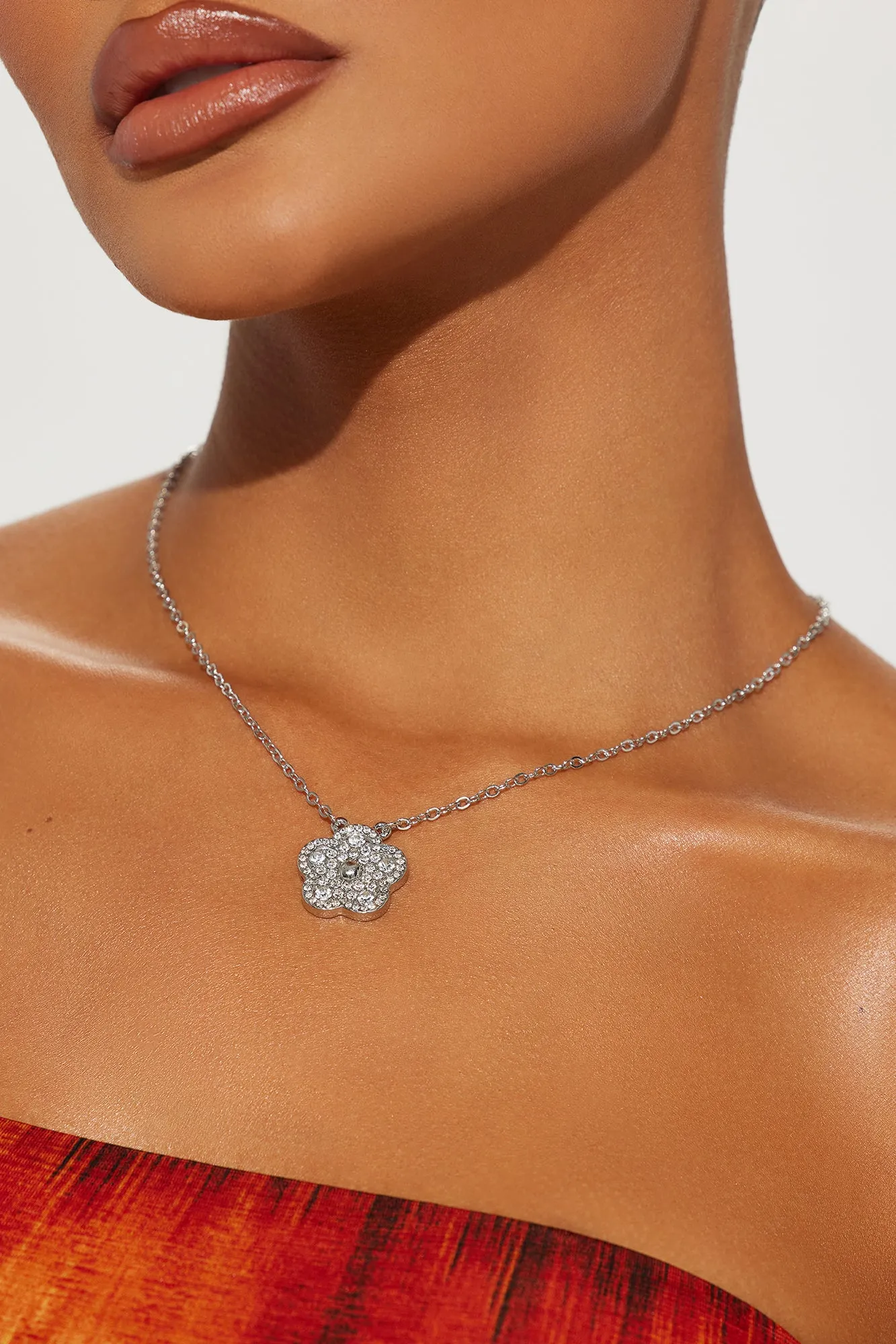 Brings Me Joy Necklace - Silver sold by Fashion Nova