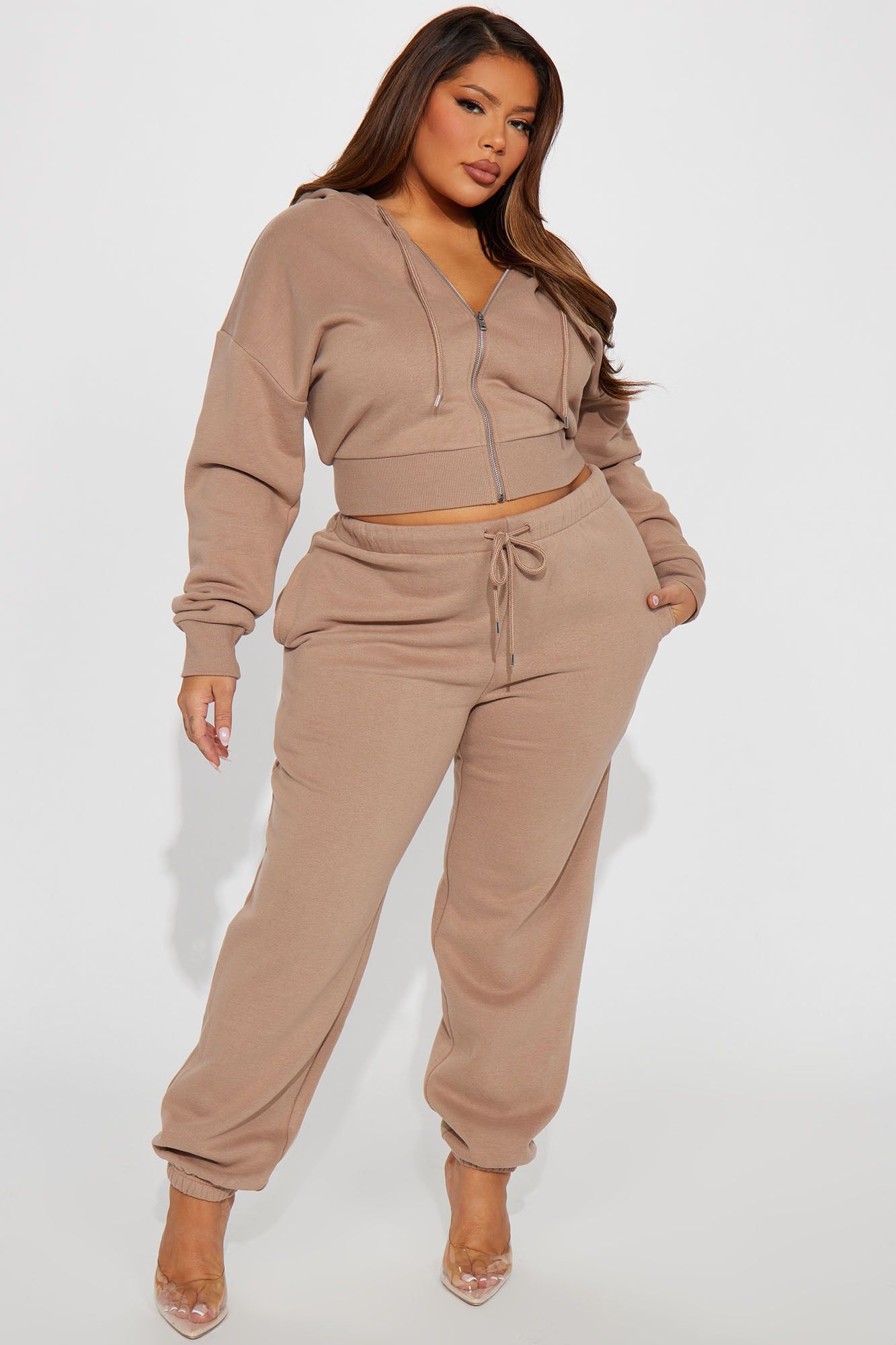 Brianna Jogger Pant Set - Mocha sold by Fashion Nova product image thumbnail 4