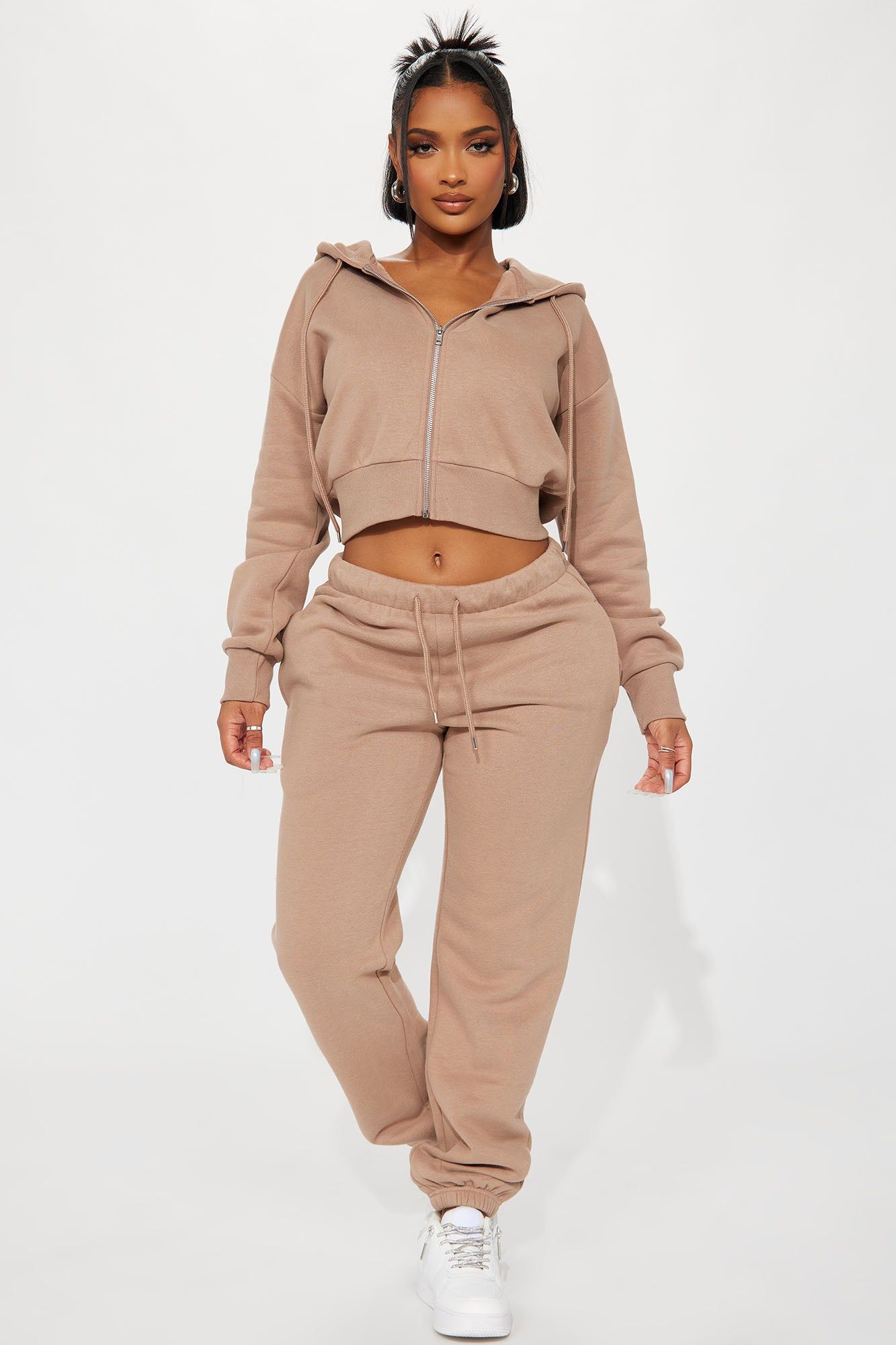 Brianna Jogger Pant Set - Mocha sold by Fashion Nova