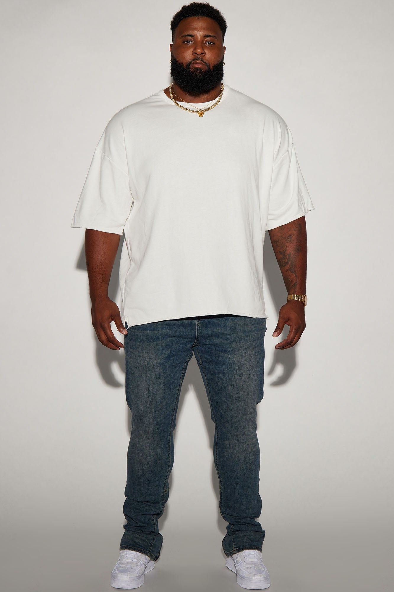 Drop Top Convertible Stacked Skinny Jeans - Vintage Blue Wash sold by Fashion Nova product image thumbnail 7