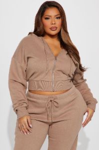 Brianna Jogger Pant Set - Mocha sold by Fashion Nova