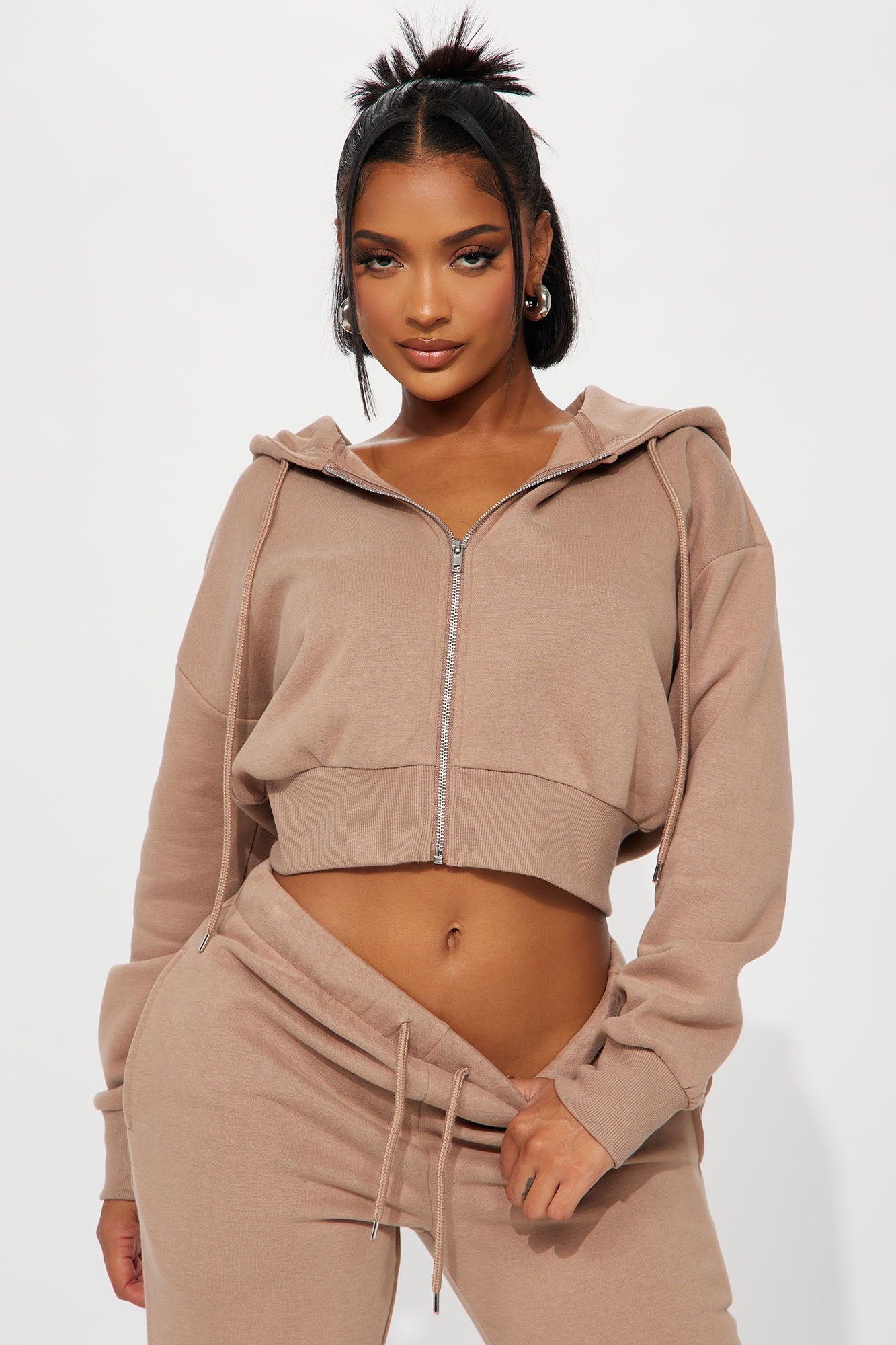 Brianna Jogger Pant Set - Mocha sold by Fashion Nova product image thumbnail 2
