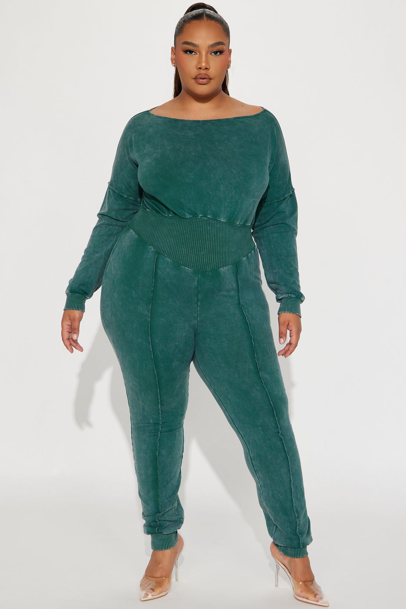 Can't Lose Jumpsuit - Hunter sold by Fashion Nova product image thumbnail 5