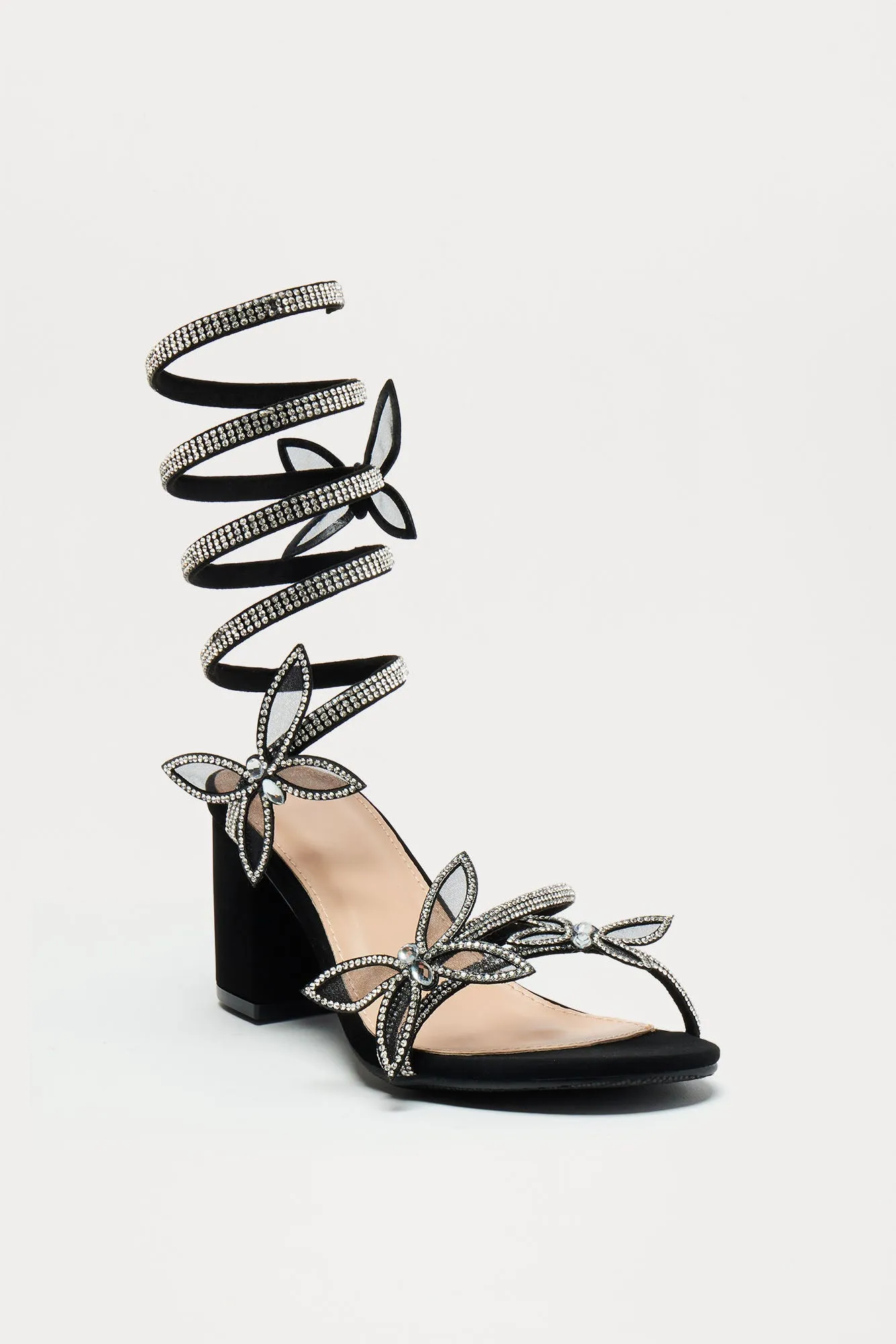 Argentina Rhinestone Heels - Black sold by Fashion Nova product image thumbnail 2