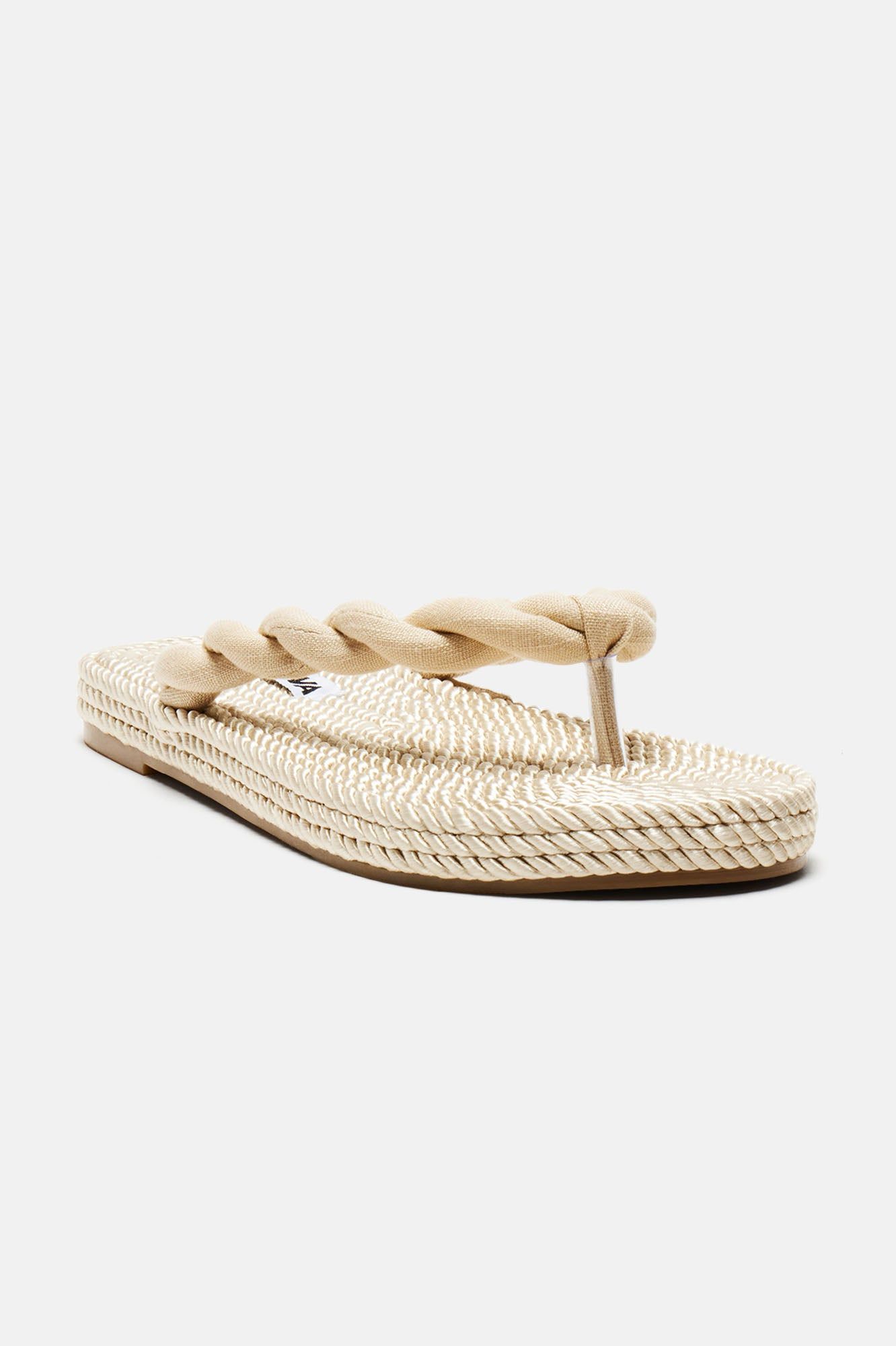 Different But The Same Flip Flops - Beige sold by Fashion Nova