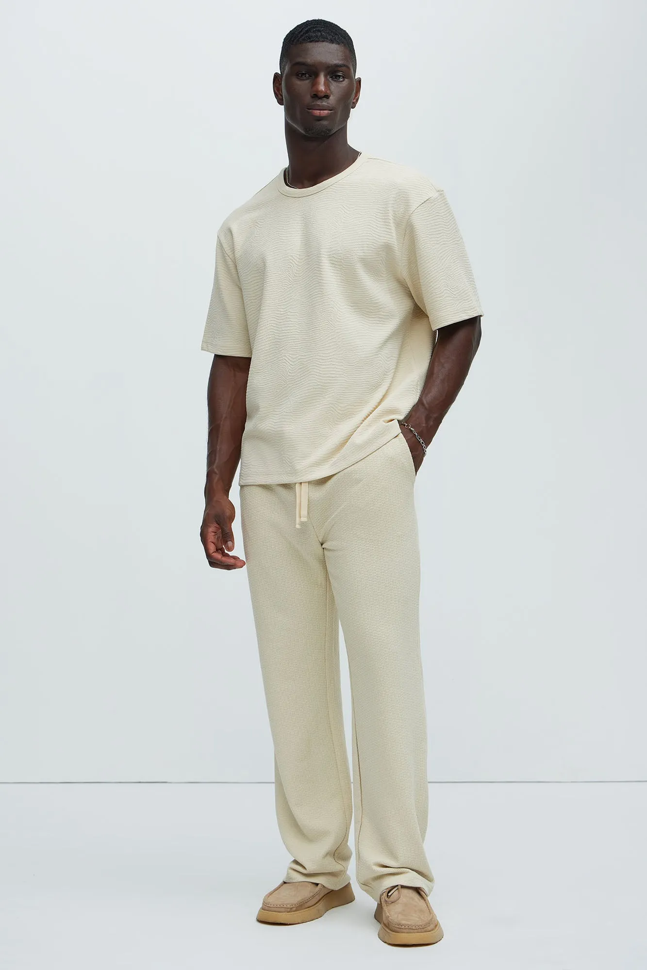 Mika Textured Relaxed Short Sleeve Tee - Oatmeal sold by Fashion Nova product image thumbnail 2