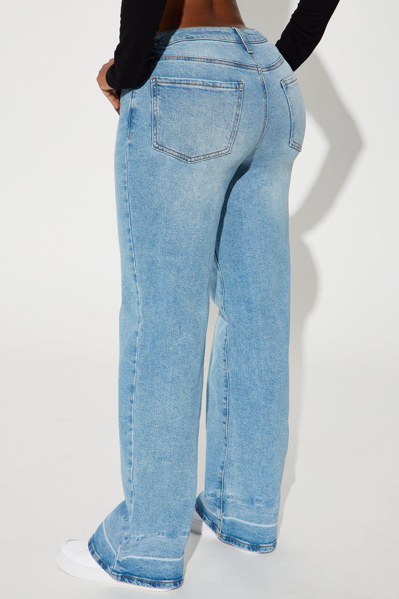 For Life Stretch Straight Leg Jeans - Light Wash sold by Fashion Nova product image thumbnail 3