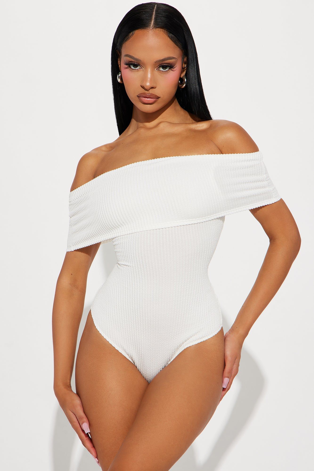 Make It Last Forever Bodysuit - Ivory sold by Fashion Nova