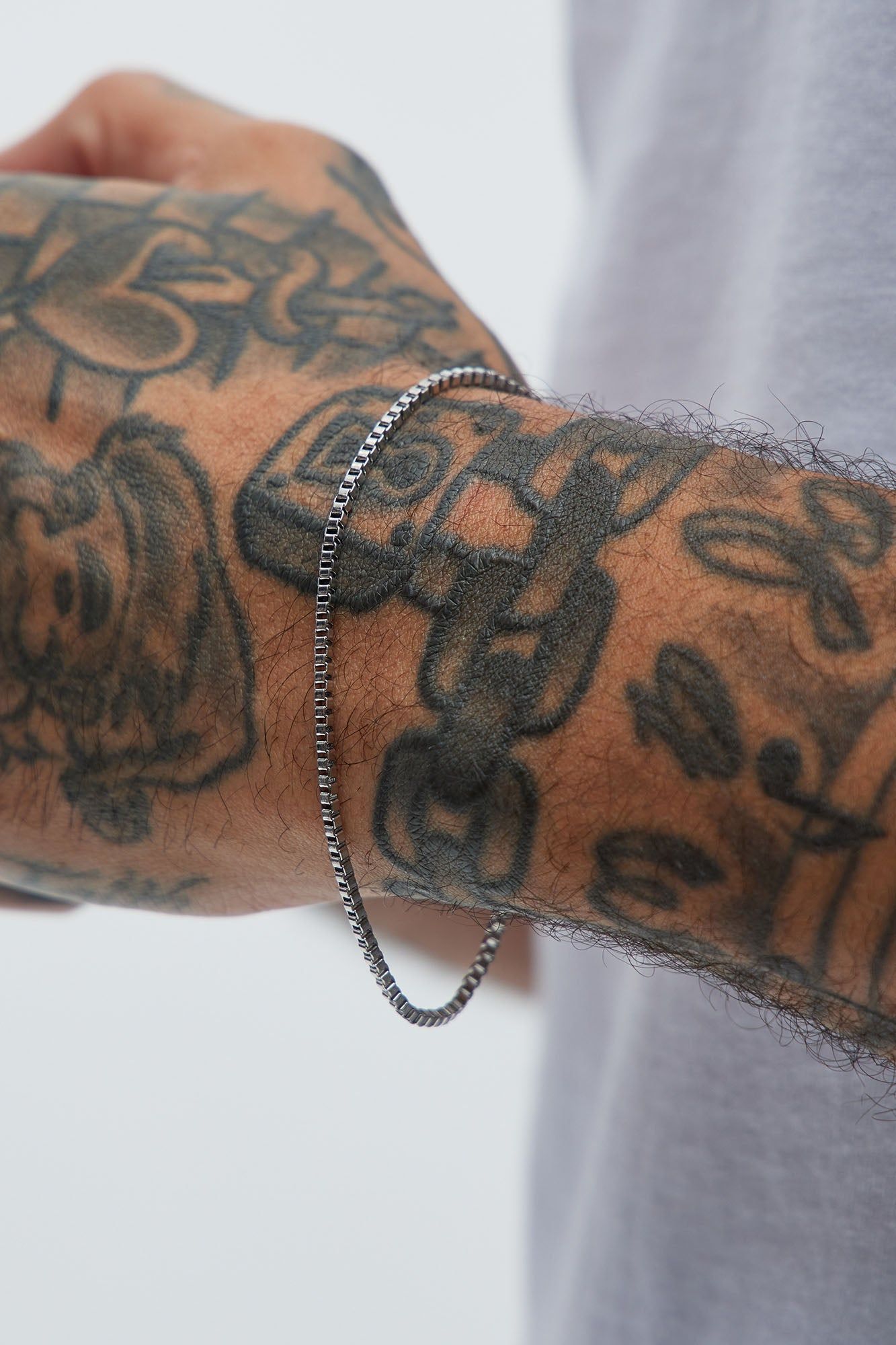 2mm Premium 8″ Box Chain Bracelet - Silver sold by Fashion Nova