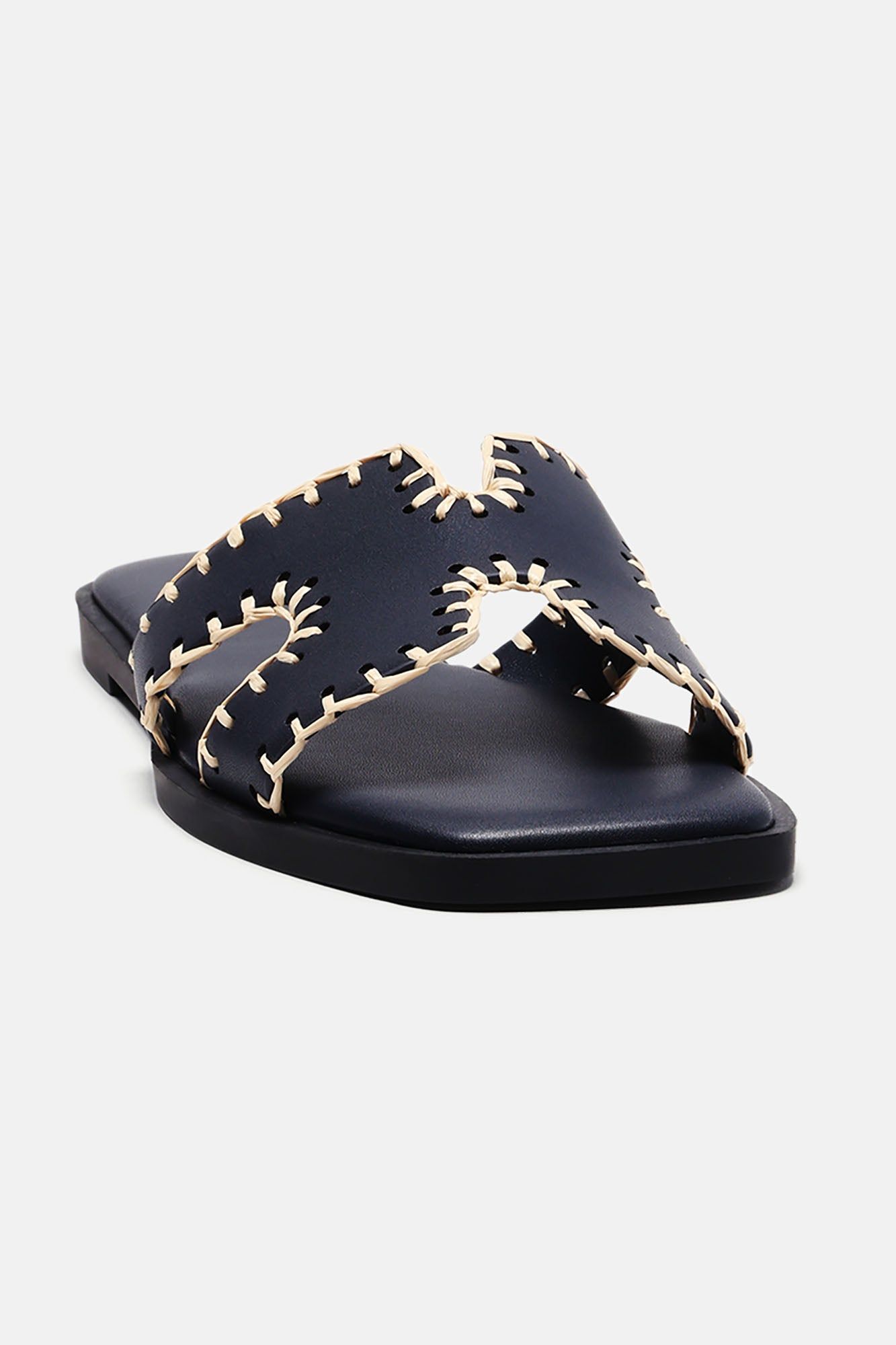 Joele Flat Sandals - Navy sold by Fashion Nova product image thumbnail 2