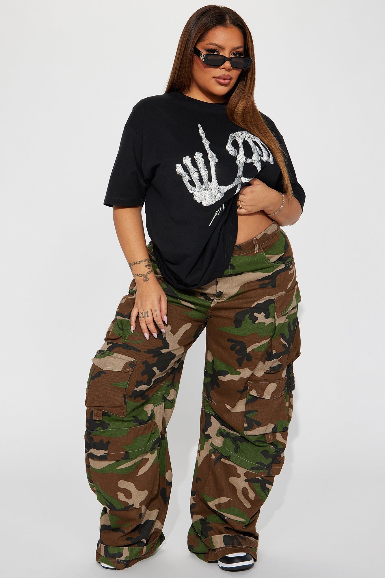 LA For Life Rhinestone Graphic Tee - Black sold by Fashion Nova product image thumbnail 5