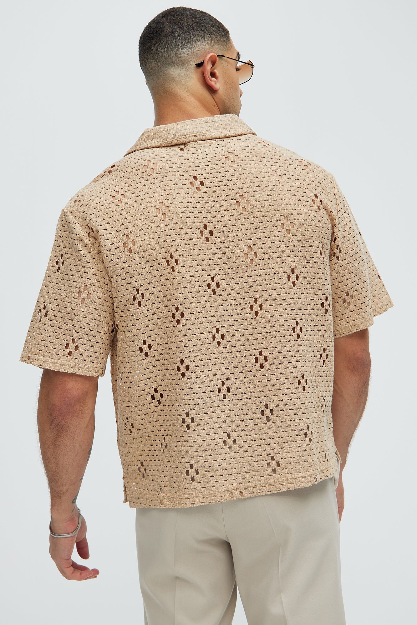 Rexx Textured Boxy Shirt - Tan sold by Fashion Nova product image thumbnail 4