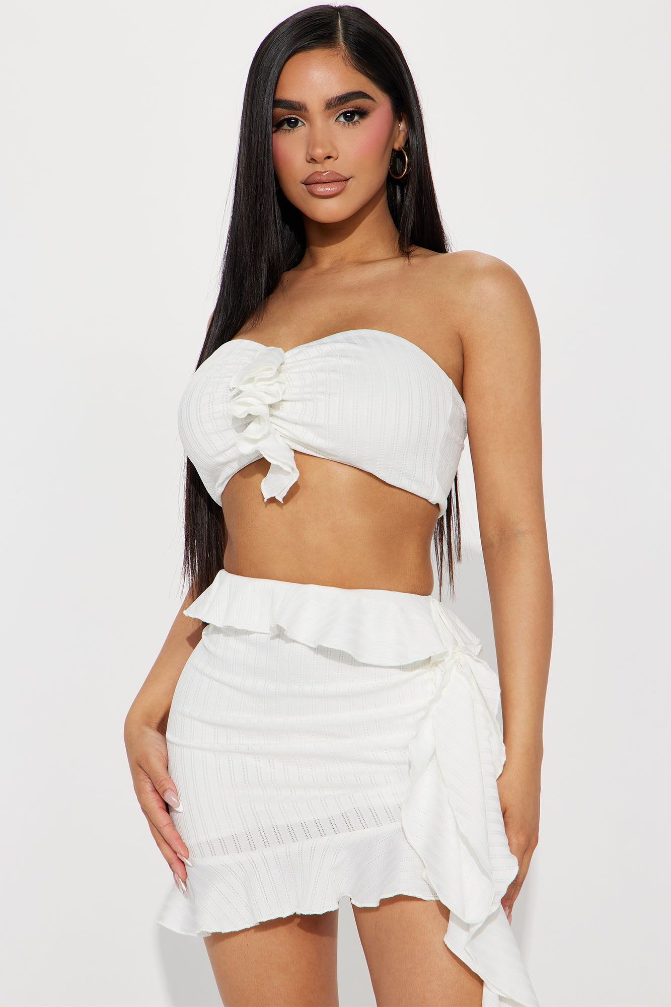 Kallie Skirt Set - Ivory sold by Fashion Nova product image thumbnail 2