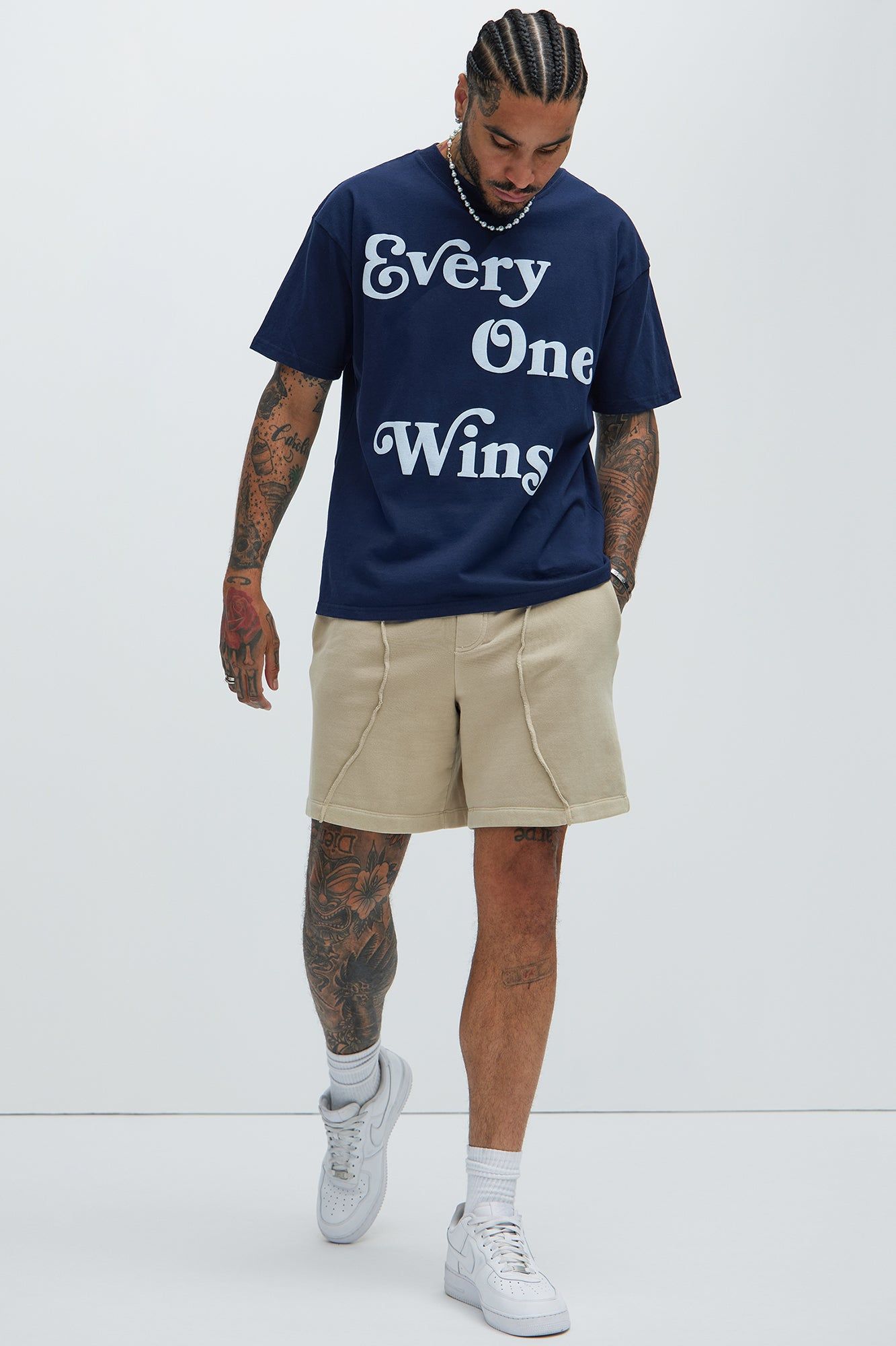 Everyone Wins Oversize Short Sleeve Tee - Navy sold by Fashion Nova product image thumbnail 2