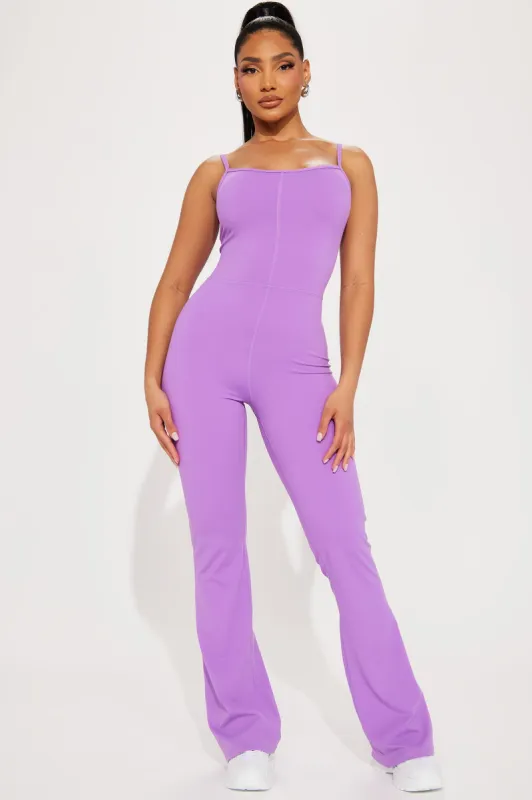 Kayte Active Jumpsuit - Lavender sold by Fashion Nova
