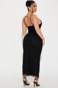 Lace Dream Maxi Dress - Black sold by Fashion Nova