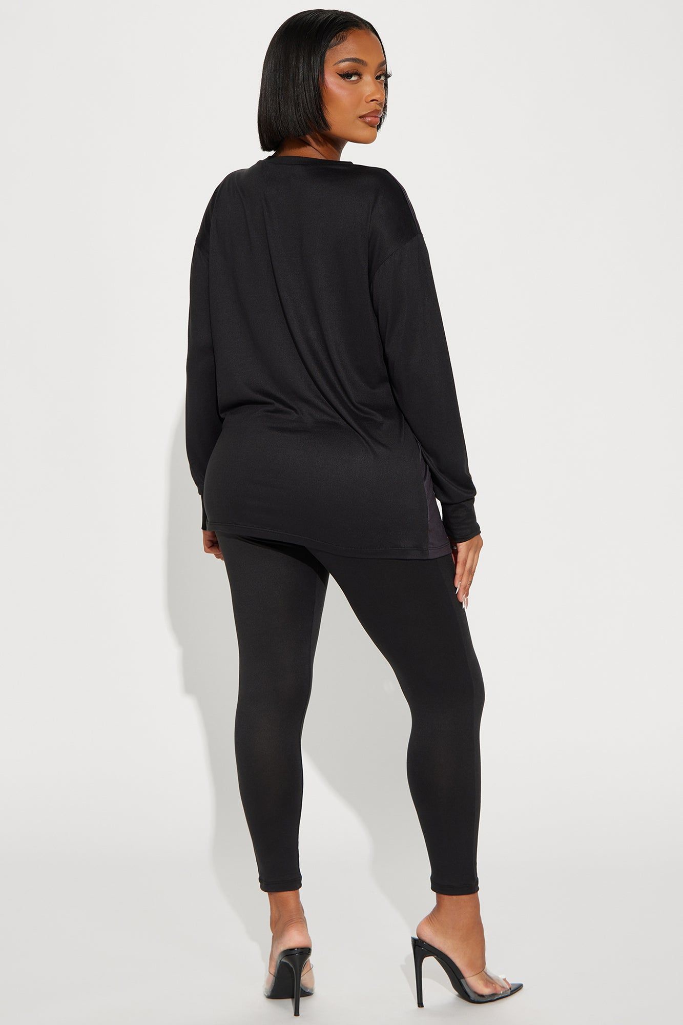 In Tune Body Heat Legging Set - Black sold by Fashion Nova product image thumbnail 3