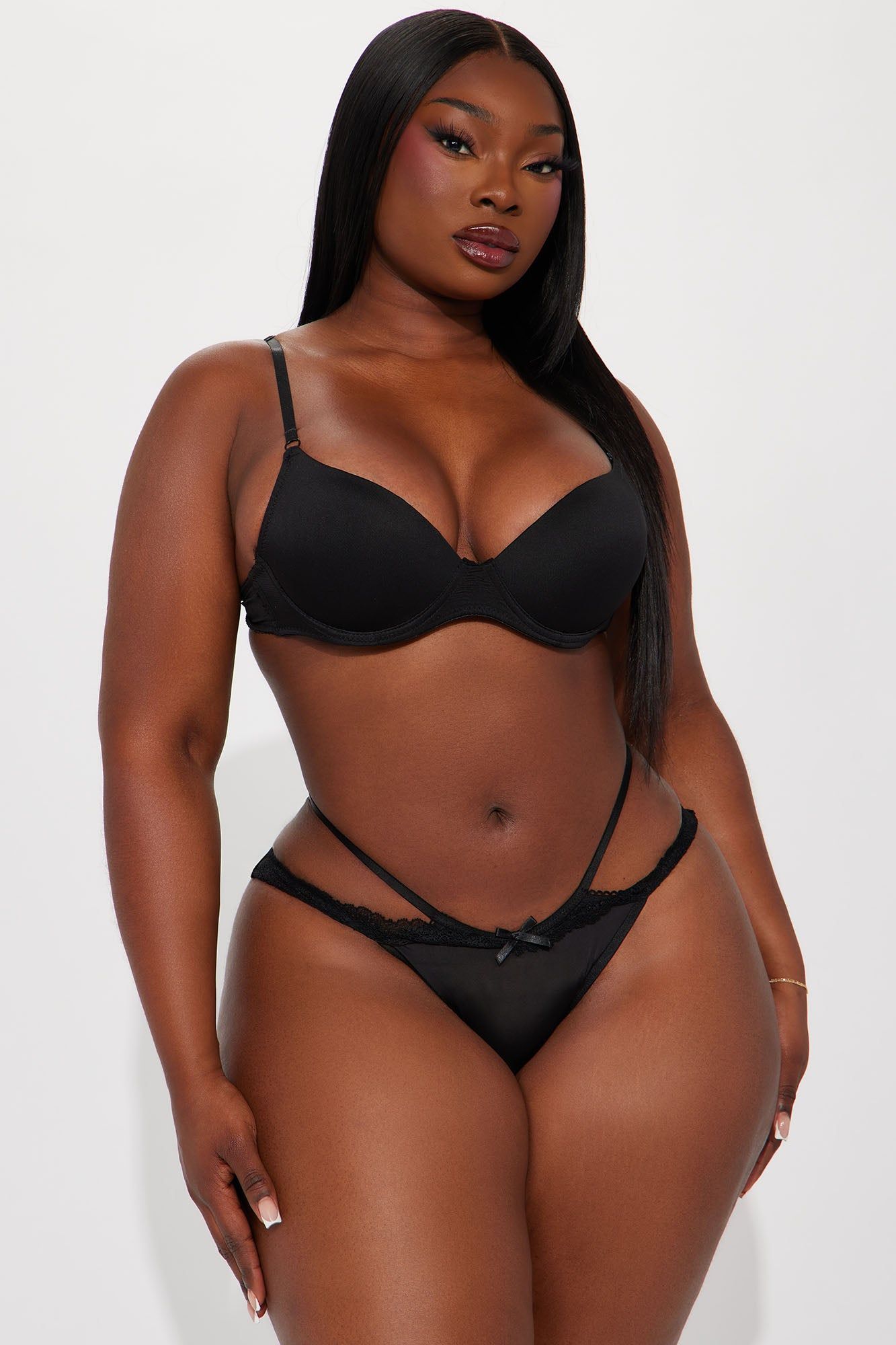 All Yours Lace Crotchless Panty - Black sold by Fashion Nova product image thumbnail 3