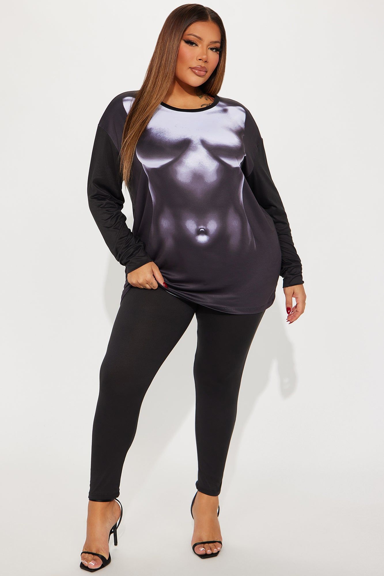 In Tune Body Heat Legging Set - Black sold by Fashion Nova product image thumbnail 4