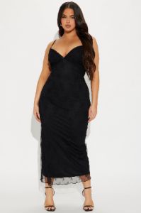 Lace Dream Maxi Dress - Black sold by Fashion Nova