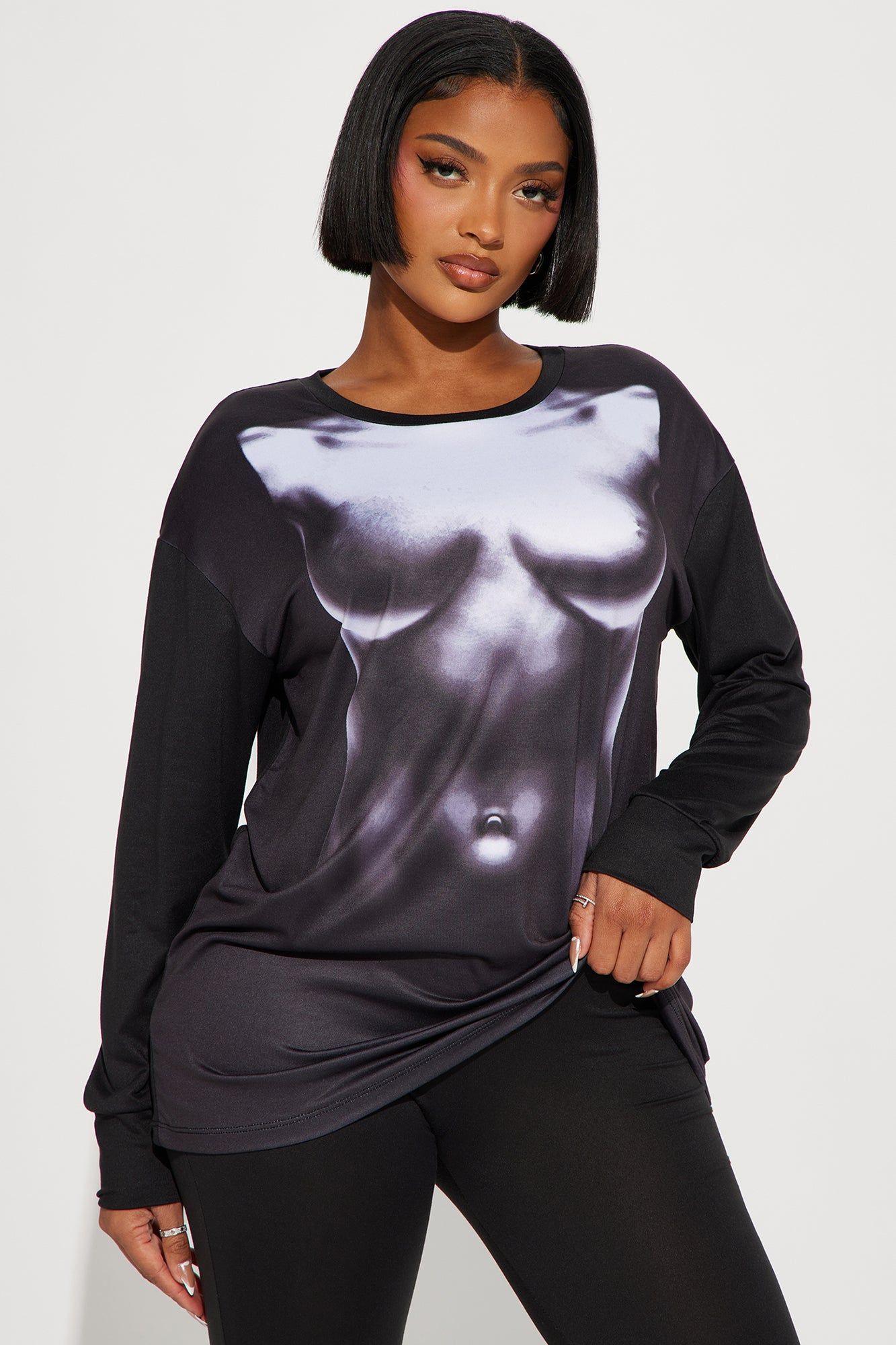 In Tune Body Heat Legging Set - Black sold by Fashion Nova product image thumbnail 2