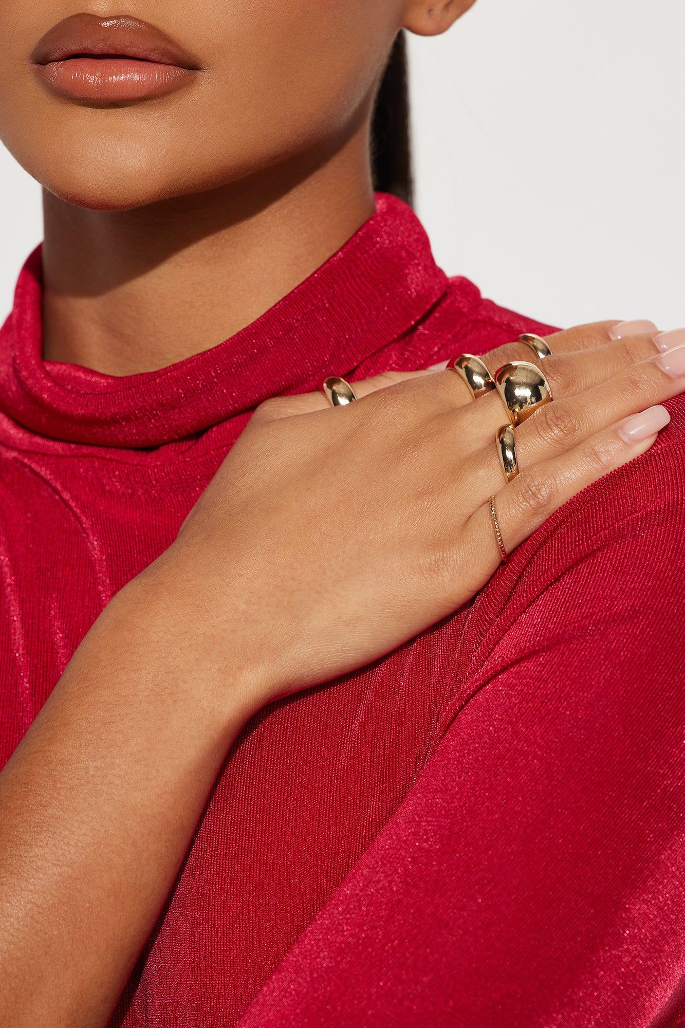 Need Them All 6 Piece Ring Set - Gold sold by Fashion Nova