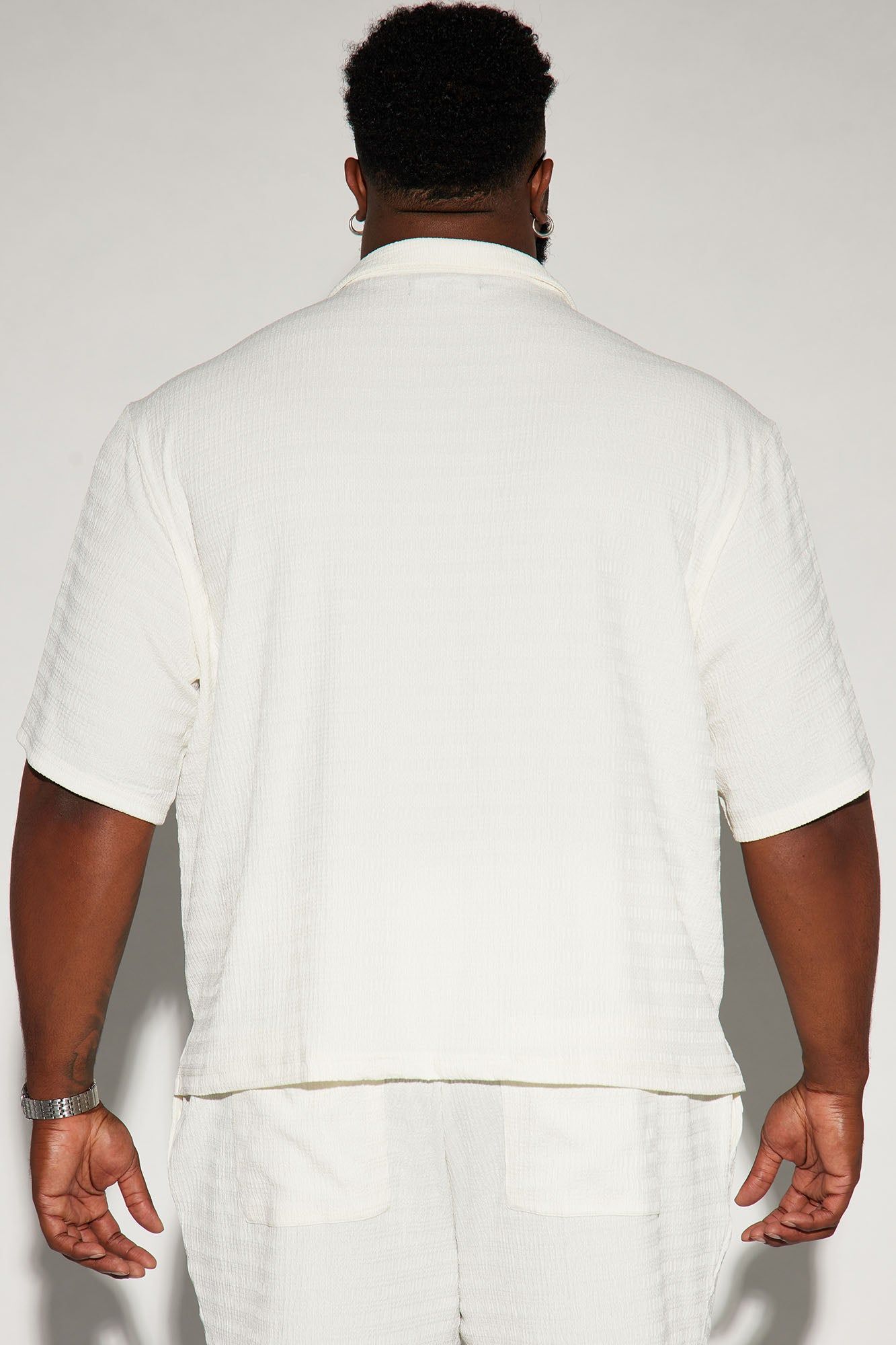 Boca Button Up Shirt - White sold by Fashion Nova product image thumbnail 4