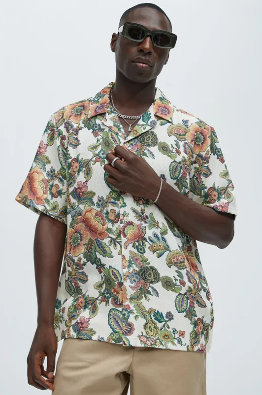 In The Loom Shirt - Off  White/combo sold by Fashion Nova