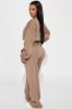 New York Fleece Pant Set - Mocha sold by Fashion Nova