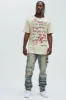 My Way Patched Straight Jeans - Vintage Wash sold by Fashion Nova