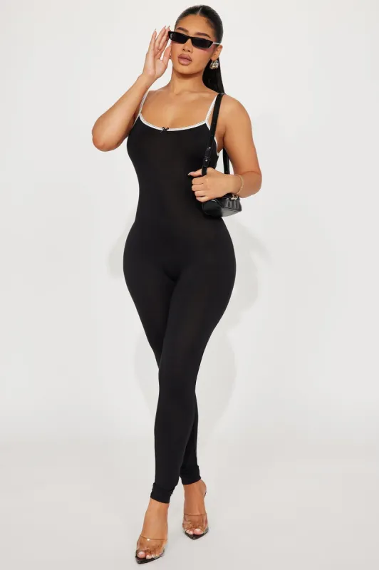 Embrace Me Jumpsuit - Black sold by Fashion Nova