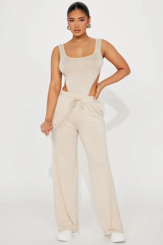 Already Gone Jumpsuit - Taupe sold by Fashion Nova
