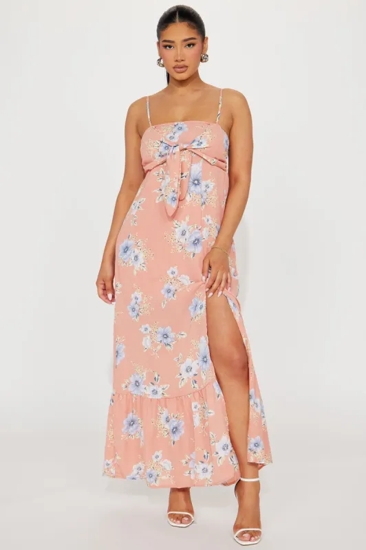 Brunch Chic Maxi Dress - Orange sold by Fashion Nova