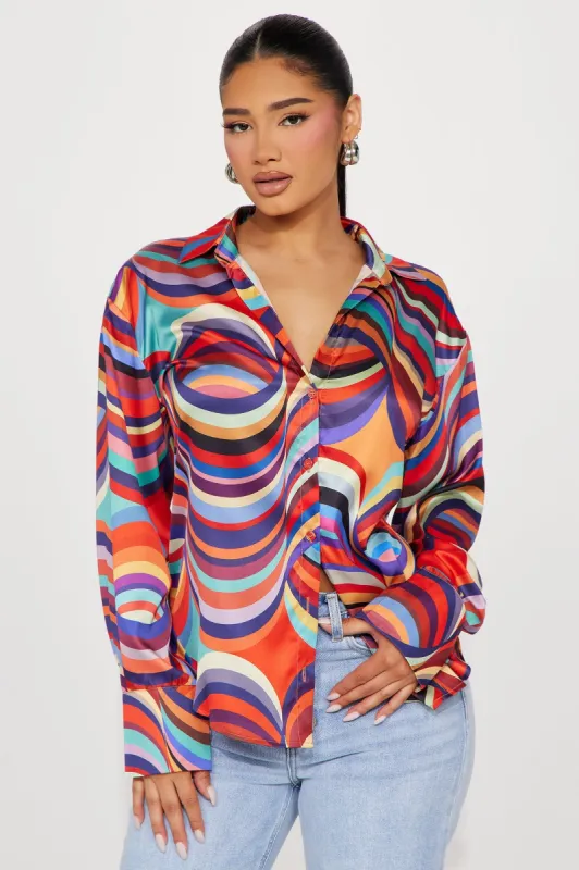 All Good Things Shirt - Multi Color sold by Fashion Nova
